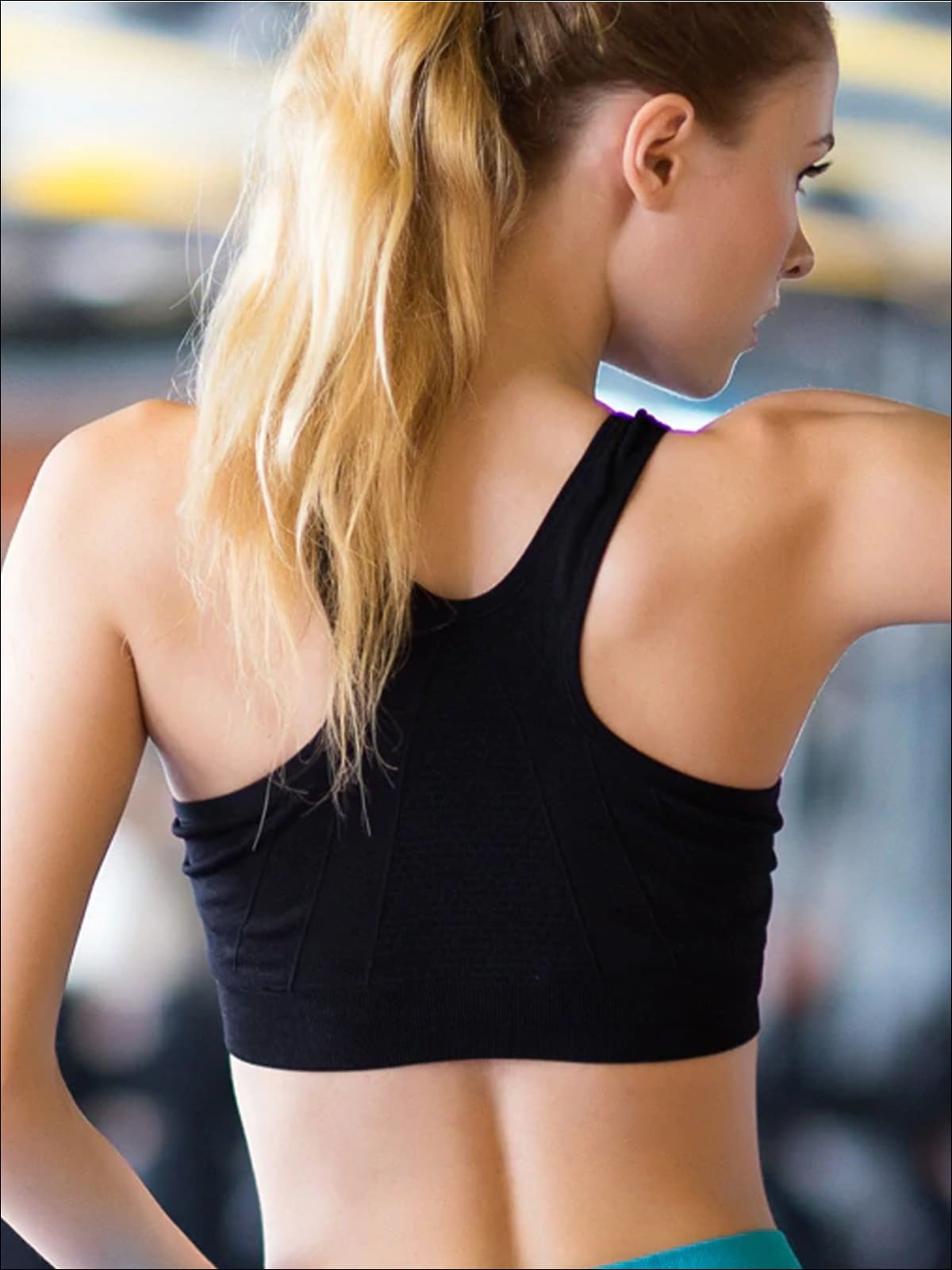 Womens Zip Up Sports Bra - Womens Sports Bra